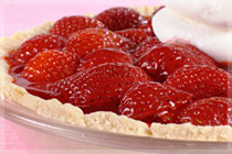 Strawberry Ice Box Pie